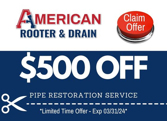 $500 OFF Pipe Restoration Service Coupon