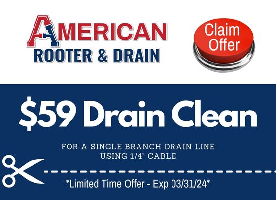 $59 Drain Cleaning Coupon